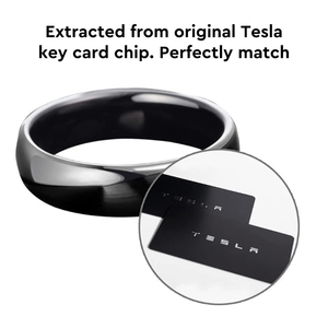 อุปกรณ์เสริมแหวนอัจฉริยะเซรามิกสำหรับ <span class=keywords><strong>Tesla</strong></span> รุ่น3 Y กุญแจรถยนต์กุญแจรีโมททำด้วยชิปดั้งเดิมกันน้ำ - Product Image 4
