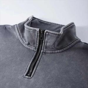 Vente chaude 100% coton français éponge polaire luxe en relief thermique sweat lourd épais personnalisé sweat-shirt lourd pour hommes - Product Image 4