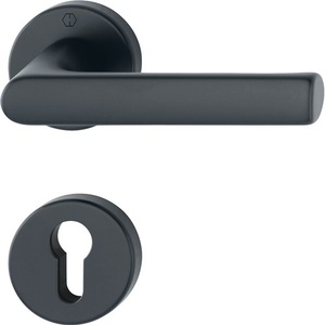 Hamburg 1700/42KB/42KBS Aluminium Rond PZ DIN Gauche/Droite D/D HOPPE Ensemble de rosettes F9714M Organisateurs de placards - Product Image 1