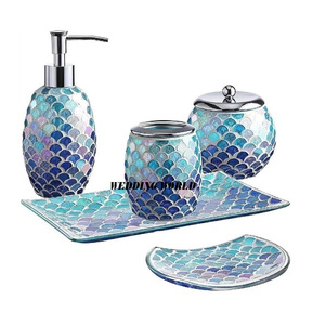 Nuevo Diseño conjunto de baño de calidad superior hecho a mano al por mayor soporte de baño tamaño personalizado conjunto de baño de lujo - Product Image 4