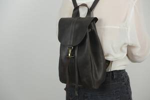 Sac à dos de luxe unisexe en cuir imperméable LBP-0098 haute qualité style vintage fermeture à glissière voyage personnalisé antivol coton - Product Image 6