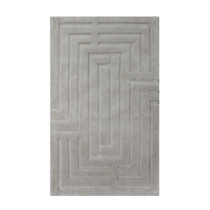 Severa Beige 60*100cm Thick Cotton Bath Mat Solid Color Rectangle Jacquard Bath <b>Rug</b> & Shower <b>Rugs</b> Custom Made In Turkey - Product Image 2