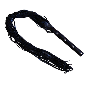 Fouet flogger convivial pour débutants avec brins courts et maniables et forte adhérence, idéal pour taquiner l'impact léger ou l'utilisation cosplay - Product Image 3