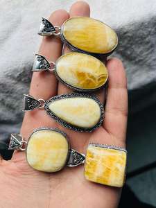 จี้พลอยโรสควอตซ์ธรรมชาติเหมาะสำหรับนักออกแบบเครื่องประดับและร้านขายลูกปัด - Product Image 3