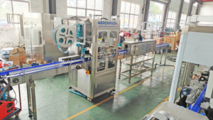 Tự động nhiệt căng hơi thu nhỏ PVC Pet tay áo máy dán nhãn Applicator chai nước gia vị dây chuyền sản xuất - Product Image 2