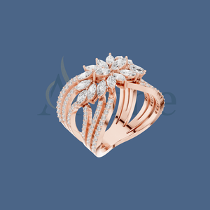 Glow Flow jewels 10K Gold Oversized <b>Statement</b> <b>Ring</b> with Kundan Work - Product Image 1