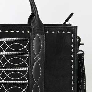 Bolso de mano de cuero de gamuza, bolso de mano de manta de sillín de estilo occidental bohemio con doble correa, Fabricante Mayorista indio - Product Image 6