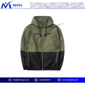 Lightweight Men's Stand Collar Windbreaker Jacket <b>Waterproof</b> Hooded Outdoor Sport Running <b>Coat</b> Breathable Stylish for <b>Winter</b> - Product Image 2