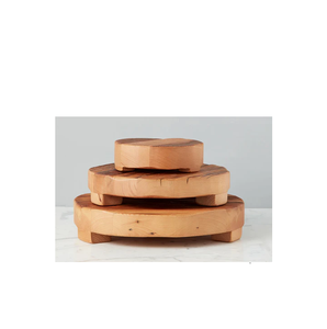 Dessous de plat ronds en bois de nouvelle conception Sous-verres de tasse de cercle en bois pour les ustensiles de cuisine à la maison et la pièce de conception simple - Product Image 4