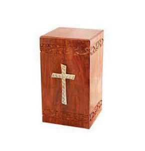 โกศใส่ศพทำจากไม้สไตล์อเมริกันสมัยใหม่พร้อมโลโก้ตามสั่งสำหรับผู้ใหญ่ชายหญิง - Product Image 1