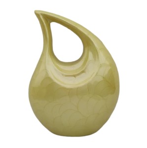 Pink Enamel Aluminium Teardrop Cremation <b>Urns</b> Hot Selling <b>Large</b> Human Ashes Metal <b>Urns</b> With Teardrop Shape - Product Image 5