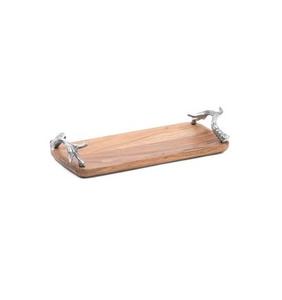 Nouvelle arrivée dernière conception table décorative plateau de service alimentaire plateau en bois de grande taille grande qualité plateau en bois de mangue au meilleur prix - Product Image 3