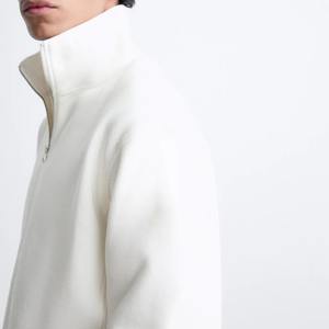 Top Sale High Quality Custom Embroidery Logo Cotton <b>Men</b> <b>Fleece</b> Half <b>Zip</b> Hoodies WholeSale Price Pullover <b>Quarter</b> <b>Zip</b> Sweatshirts - Product Image 4