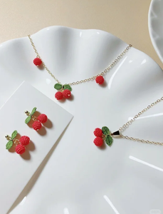 <b>Crochet</b> Earring Micro <b>Hook</b> Handmade <b>Crochet</b> Floral Jewelry Woven Dangler Braided Wedding <b>Crochet</b> Amigurumi Eardrop Necklace - Product Image 4