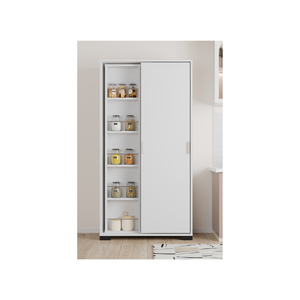 Armario de Cocina Multiusos Giratorio Blanco Aeka LUNA con 15 Estantes, Ahorra Espacio, Diseño Nórdico Simple y Útil - Product Image 2