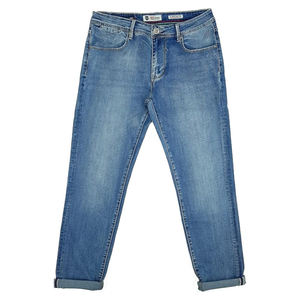 Stocklot de jeans en denim de style streetwear personnalisés, jeans slim pour hommes, vente en gros, impression de logo personnalisé, service OEM - Product Image 5