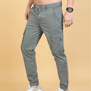 Marque distributeur Pantalon à six poches pour homme Pantalon à six poches latérales de couleur unie pour homme à vendre - Product Image 4