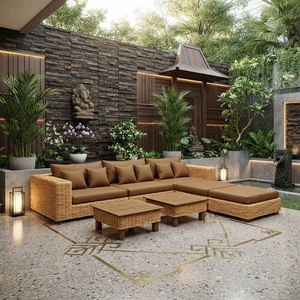 Nuevo Sillón Colgante de Ratán Natural, Moderno, Minimalista, Portátil, Ecológico, para Interiores y Exteriores, para Parque, Suave - Product Image 2