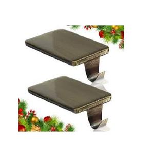 2 Pcs Porte-bas de Noël pour manteau Porte-bas lestés Cintres de cheminée pour la décoration de la fête de Noël Bronze - Product Image 4