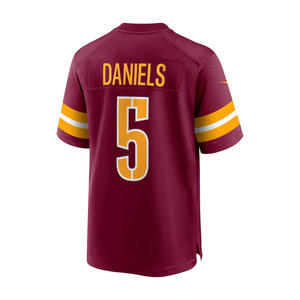 Alta calidad Borgoña Jayden jugador juego Jersey hombres Washington comandantes americano de talla grande transpirable impreso adultos - Product Image 2