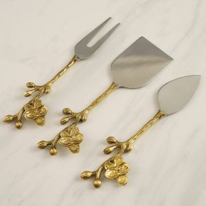 Juego de herramientas para queso de acero inoxidable con mango de terrazo y madera hecho a mano 2024 para bodas, fiestas, eventos, cubiertos de mesa, juego de cuchillos para queso - Product Image 5