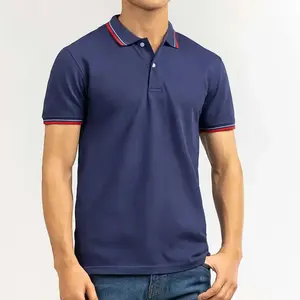 Gran oferta nueva llegada Slim Fit 100% algodón Polo camiseta logotipo personalizado uniforme de oficina diseño Polo camisa de estilo de lujo Polo