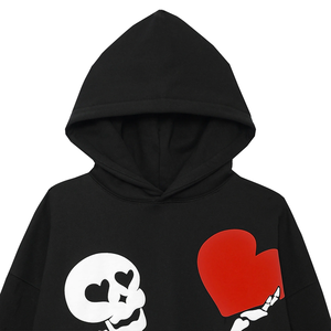 Sweat à capuche personnalisé 6XL en molleton épais 100% coton 320/370 g/m² imprimé 3D en relief pour homme, streetwear hiver personnalisé - Product Image 5