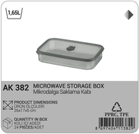 Contenedor de Almacenamiento de Alimentos Hermético de Plástico PP de 1.65L, Libre de BPA, Marca Afossa, con Logotipo Personalizado, para Preservar la Frescura y Organizar la Cocina