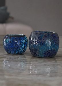 ที่ใส่เทียนโมเสคแบบพรีเมี่ยมราคาไม่แพงสำหรับการตกแต่งที่หรูหราในระดับต่ำโดยงานฝีมือ HF - Product Image 4