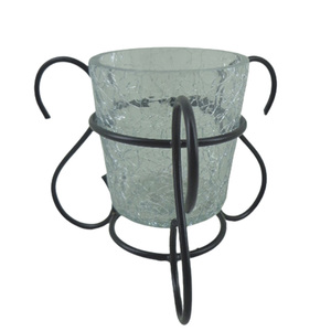 Nouveau support votif en métal pour l'intérieur et l'extérieur Bougeoir PC noir mat pour décoration de Noël fait à la main - Product Image 2