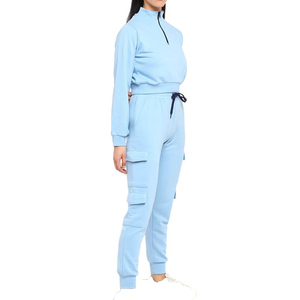 Chándales de Invierno de la Mejor Calidad 100% Algodón para Mujer, Transpirables, Casuales, de Manga Corta, Ecológicos, Talla Grande, con Cordón Delantero - Product Image 3