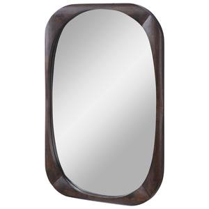 Miroir mural rectangulaire en bois massif naturel pour hôtel, appartement, salon, chambre à coucher, couloir, décoration murale, miroir de toilette - Product Image 6