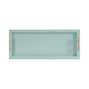 Bandeja de Servicio Moderna y Duradera de Metal Verde, Perfecta para Fiestas de Cumpleaños y de Inauguración de Casas, para Servir en Restaurantes y Bistrós - Product Image 6
