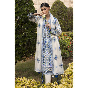 ชุดสูทผ้าลอนปักลายสำหรับผู้หญิง 3 ชิ้น พร้อมขอบลาย CL-52450 - Product Image 3