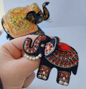 Beaded brooches Handmade designer brooch. High quality accessories. <b>Unique</b> design brooch. <b>Baby</b> shower best <b>gift</b>. - Product Image 6