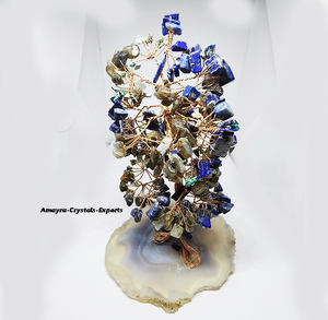 Árbol de Ágata Amatista con Base de Ágata Gris, Piedras Preciosas Naturales, Compra al por Mayor de Amayra Crystals Exports India - Product Image 5