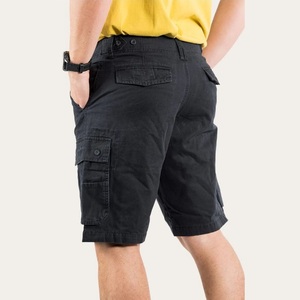 Casual Plus Size <b>Men's</b> Canvas Cargo <b>Shorts</b> Bangladesh Quick Dry Breathable Anti-Wrinkle Woven Mid Waist Plain Dyed Patches - Product Image 4