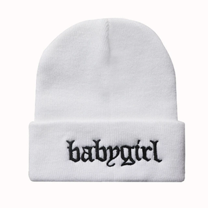 Diseño de logotipo personalizado invierno logotipo grande estampado Jacquard Unisex Streetwear sin puños gorro de punto hecho a mano Premium - Product Image 4