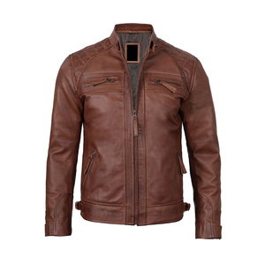 Veste en cuir décontractée pour homme, manches longues, vêtement d'extérieur d'hiver, mode de rue essentielle, conçue pour le confort, la chaleur et la durabilité - Product Image 5