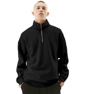 Sweat-shirt zippé en molleton à col montant pour hommes de qualité supérieure respirant multicolore vêtements d'hiver cravate teinture poche en polyester coton - Product Image 1