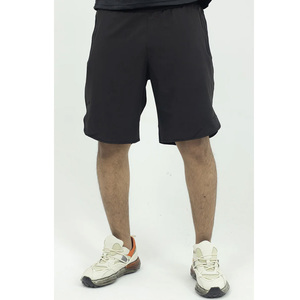 Pantalon cargo style urbain pour hommes Short confortable en coton décontracté Taille élastique Poche personnalisée Respirant Couleur unie Teinte unie - Product Image 2