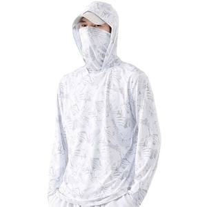 Fabricant OEM de sweats à capuche de pêche personnalisés, résistants aux UV, en tissu interlock, avec étiquette privée, pour la vente en gros et la production en vrac - Product Image 2