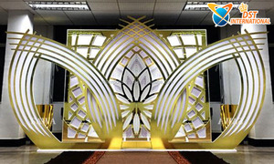 Stylish <b>Wedding</b> Entryway Decor Laser Cut Panels Metal Leaf Panels for Walkway Decor Exclusive <b>Wedding</b> Decoration Metal <b>Props</b> USA - Product Image 3