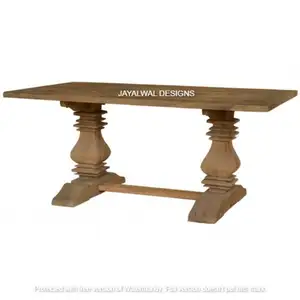 Conjunto de mesa de comedor de madera, muebles modernos de estilo italiano para el hogar, restaurante y banquete
