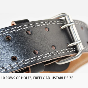Ceinture à levier en cuir avec logo personnalisé pour l'entraînement de sport Ceinture d'haltérophilie Ceinture d'haltérophilie pour l'entraînement de gymnastique - Product Image 3