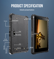 Tablet 8 inci 4G Rug LTE 10000mAh NFC Tablet 4G IP68 Android Industrial Rugged Tablet Sidik Jari DENGAN Fungsi Kustom RTK