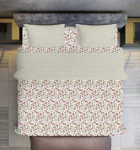 Durable Microfiber Queen Size Bedding Set 1 Flat Sheet 1 Fitted Sheet 2 <b>Pillow</b> Cases-Blossom Coordinate Design Hospitals Hotels - Product Image 4