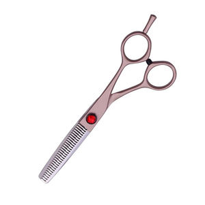 Ciseaux amincissants de cheveux de barbier d'aciers de qualité chirurgicale avec des lames tranchantes durables poignées antidérapantes ciseaux amincissants de cheveux 6.5" - Product Image 4