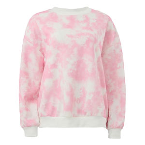 Sweat-shirt pour femme respirant à imprimé tie-dye avec logo frontal, vente chaude pour l'hiver - Product Image 1
