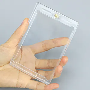 बच्चों के लिए 100PT संगत हार्ड ऐक्रेलिक मैग्नेटिक कार्ड स्लीव्स वाटरप्रूफ यूवी प्रतिरोधी मानक आकार के मैग्नेटिक ट्रेडिंग कार्ड केस